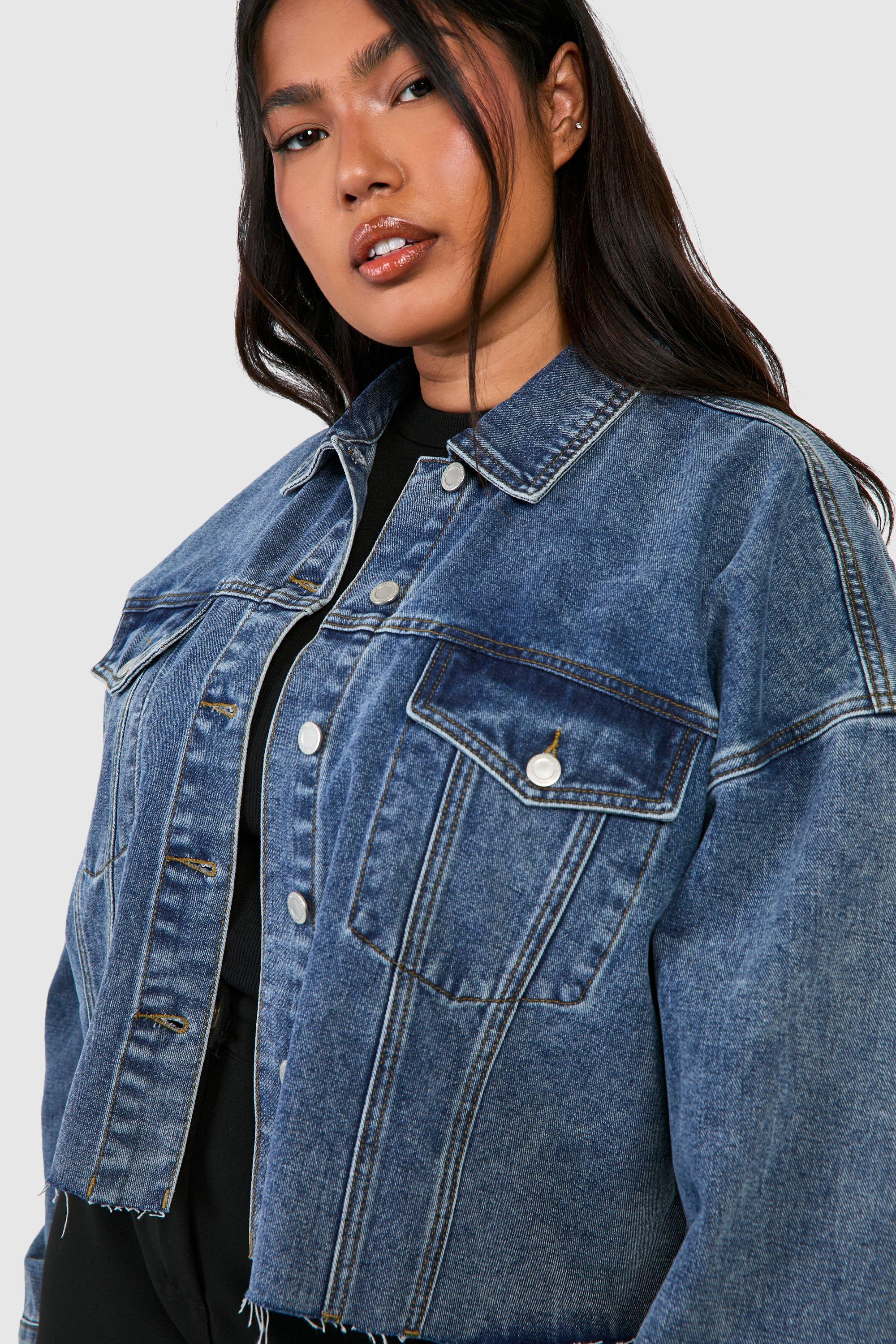 Vintage wash denim clearance jacket